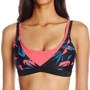 Adidas Women's Geo Tropical Double Layer Sport Bikini Top